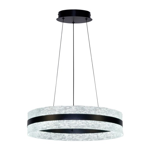 Lampa wisząca NELIA 35W LED czarna to nowoczesny ring Ø60 cm. Oferuje 3350 lm i funkcję CCT (3000K/4000K/6000K), dzięki czemu dopasujesz barwę światła do wnętrza. Idealna do salonu, jadalni i kuchni w stylu loft i modern.