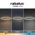 Nowoczesna lampa wisząca Rivona 24W LED z regulacją barwy światła i jasności. Stylowy design i złote wykończenie podkreślą każde wnętrze.