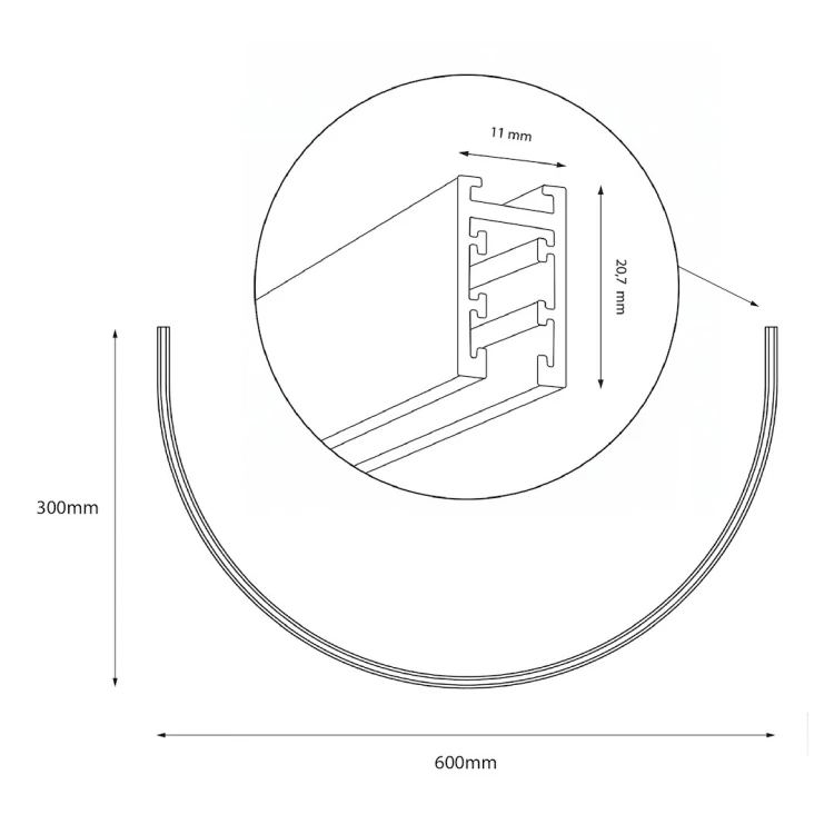 Szyna 48V czarna 600 mm wykonana z aluminium to trwały element systemu oświetleniowego. Minimalistyczny design i szerokie możliwości konfiguracji sprawdzą się w każdym wnętrzu.