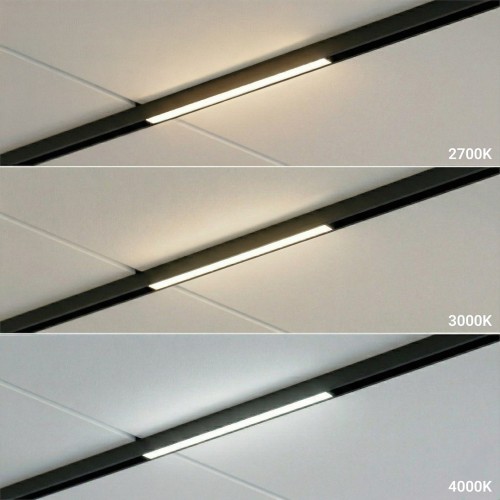 Lampa liniowa Magnetic Track 5mm ML2606 10W LED to minimalistyczne oświetlenie do nowoczesnych wnętrz. CCT 2700–4000K i CRI ≥90 gwarantują wysoką jakość światła.