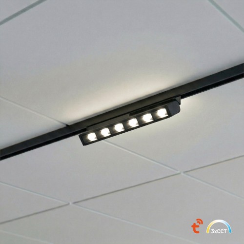Milagro ML2609 Magnetic Track 5mm 5W LED to nowoczesny reflektor do systemów 48V. Strumień 300 lm, regulacja barwy CCT i ściemnianie zapewniają komfort. Idealny do salonu, kuchni i biura.