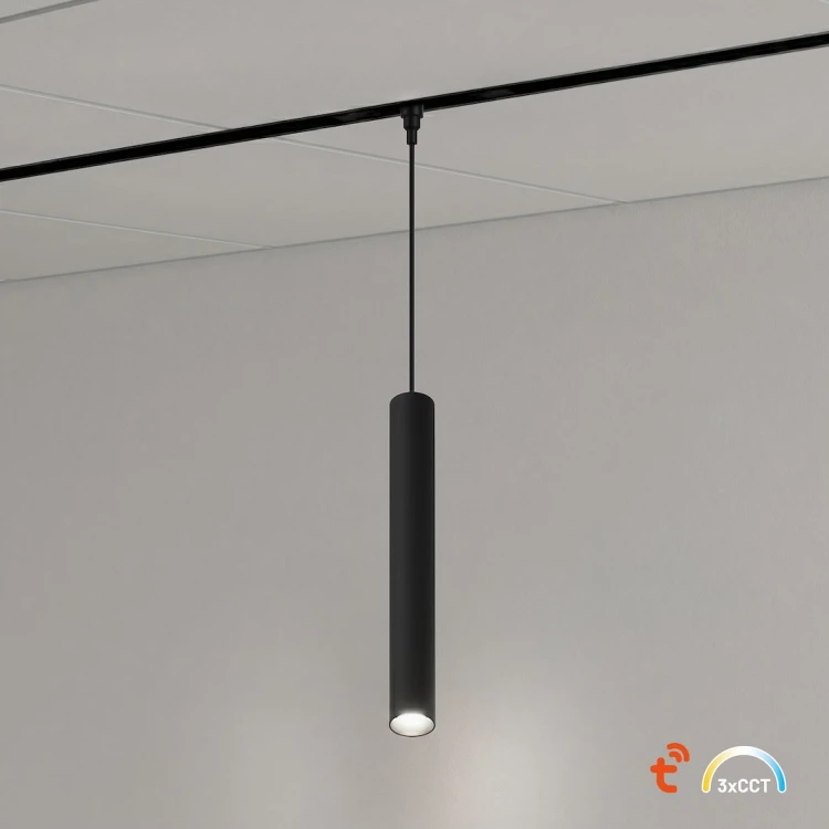 Milagro ML2618 Magnetic Track Tube 7W to nowoczesna lampa wisząca LED do systemów 48V. Strumień 420 lm, regulacja barwy CCT i ściemnianie zapewniają komfort. Idealna nad stół i do salonu.