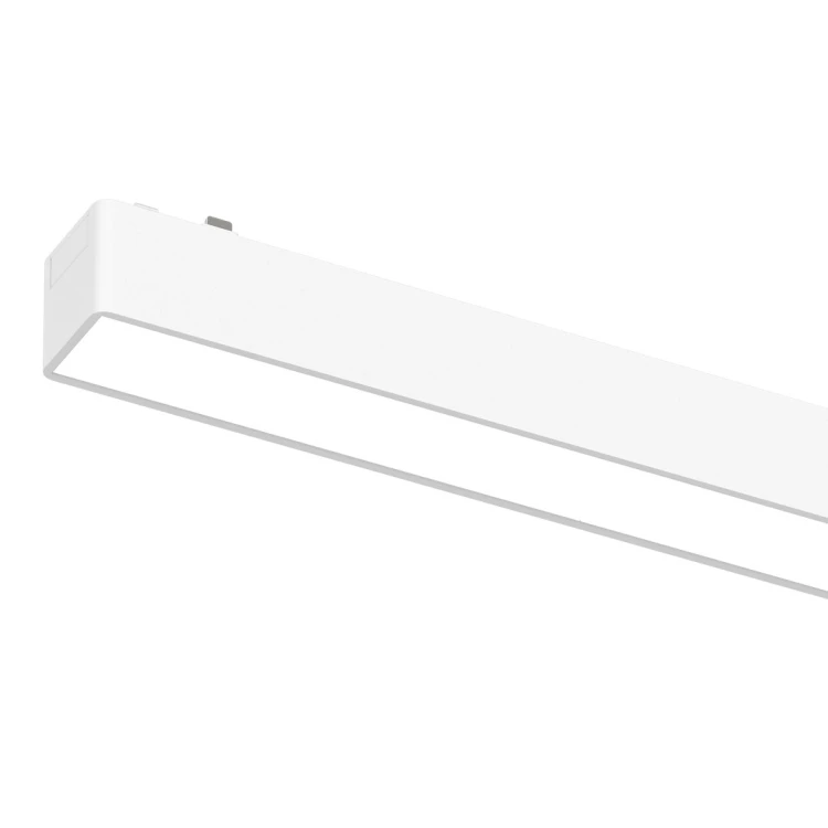 Oprawa LED Slim Magnetic Track ML2592 48V wyróżnia się minimalistycznym designem i inteligentnym sterowaniem Tuya. Barwa światła CCT, funkcja ściemniania oraz CRI ≥90 zapewniają komfortowe i nowoczesne oświetlenie wnętrza.