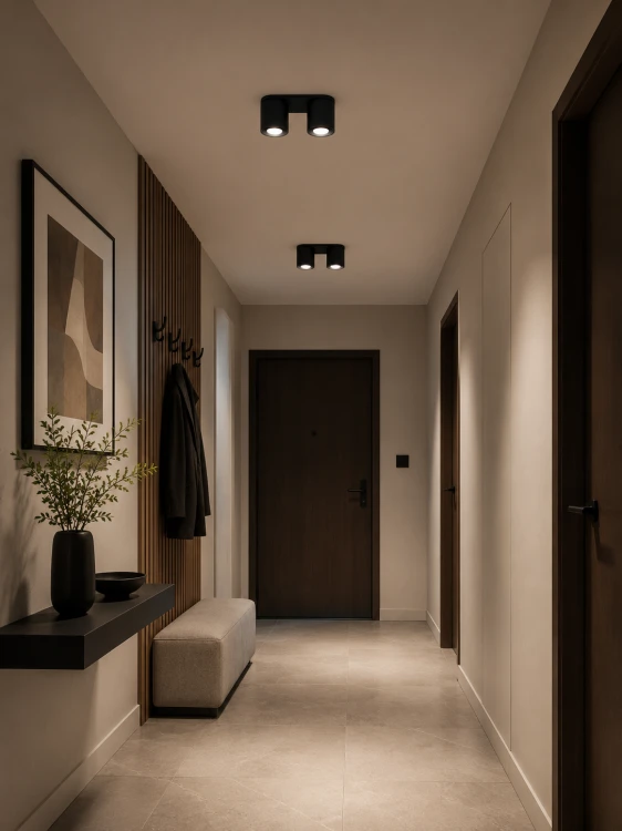 Plafon sufitowy Sollux Orbis SL.0054 to nowoczesna lampa natynkowa z 2 punktami GU10. Minimalistyczny design, czarne aluminiowe tuby i kompaktowa forma sprawiają, że idealnie pasuje do salonu, korytarza, sypialni oraz kuchni