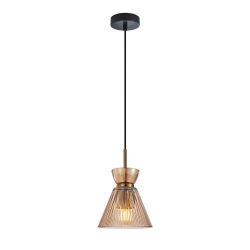Lampa wisząca BALME Italux PND-3627-1-BRO-AMB zachwyca bursztynowym szklanym kloszem i nowoczesnym designem. Model 1xE27 idealnie sprawdzi się w salonie, kuchni lub jadalni, tworząc eleganckie i klimatyczne oświetlenie.