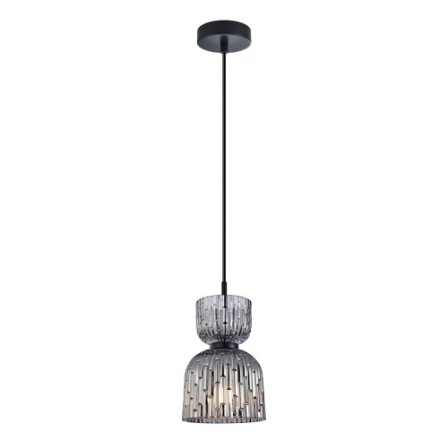 Lampa wisząca BALME Italux PND-3619-1-BK-SG zachwyca dymionym szklanym kloszem i nowoczesnym designem. Model 1xE27 doskonale sprawdzi się w salonie, kuchni lub jadalni, tworząc eleganckie i klimatyczne oświetlenie.