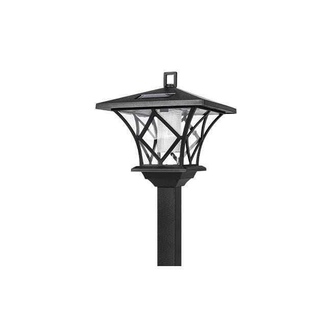 Lampa solarna 2xLED 6500K o wysokości 153 cm zapewnia dekoracyjne i funkcjonalne oświetlenie ogrodu. Model ładuje się energią słoneczną i świeci nawet do 8 godzin po pełnym naładowaniu.