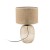 Lampka stołowa MELODY 5586 TK Lighting zachwyca połączeniem naturalnego jutowego abażura i bursztynowej szklanej podstawy. Idealna do salonu, sypialni i gabinetu. Tworzy przytulny klimat oraz stanowi elegancką dekorację wnętrza.