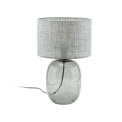 Lampka stołowa MELODY 5987 TK Lighting zachwyca połączeniem grafitowej szklanej podstawy i eleganckiego szarego abażura. Idealna do salonu, sypialni oraz gabinetu. Tworzy przytulny klimat i podkreśla nowoczesny charakter wnętrza.