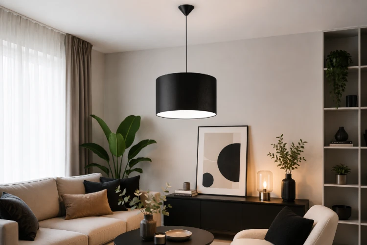 NOVA Sollux SL.1406 to stylowa lampa do nowoczesnych, loftowych i industrialnych aranżacji. Klasyczny cylindryczny abażur oraz uniwersalna czerń sprawiają, że model doskonale komponuje się z różnymi stylami wnętrz.