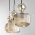 Lampa SOPHIA Cognac 3xE14 to designerskie oświetlenie glamour z ryflowanym szkłem i czarnym stelażem. Doskonale prezentuje się nad stołem w jadalni oraz w nowoczesnych i luksusowych wnętrzach.