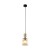 Lampa wisząca SOPHIA 1xE14 TK-Lighting 11039 zachwyca ryflowanym kloszem ze szkła w kolorze koniakowym oraz eleganckim czarnym stelażem. Idealna nad blat kuchenny, stół lub do salonu w stylu glamour i modern.