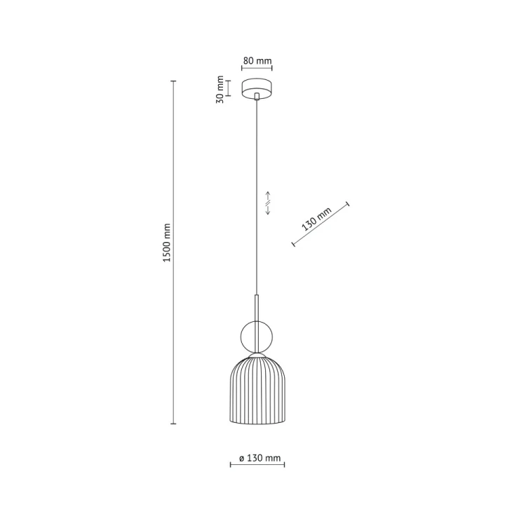 Nowoczesna lampa glamour SOPHIA 1xE14 z czarnym stelażem i ryflowanym kloszem ze szkła w kolorze koniakowym to stylowe oświetlenie do salonu, sypialni, jadalni oraz nowoczesnej kuchni.