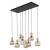 Lampa wisząca SOPHIA 8xE14 Cognac TK-Lighting 11045 zachwyca efektowną formą kaskady i ryflowanymi kloszami ze szkła w kolorze koniakowym. Idealna do salonu, jadalni oraz nowoczesnej klatki schodowej.