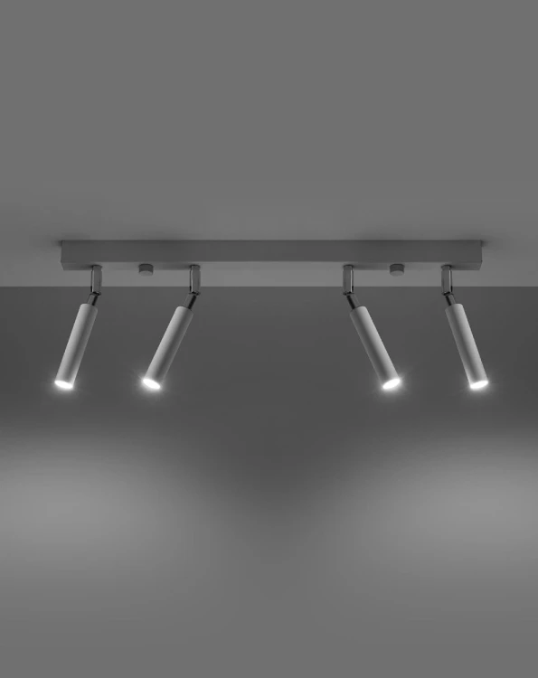 Lampa sufitowa Sollux EYETECH SL.0905 wyposażona została w cztery oprawki G9 i ruchome reflektory. To idealne rozwiązanie do nowoczesnych, skandynawskich i minimalistycznych wnętrz, gdzie liczy się funkcjonalność i estetyka