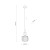 TK Lighting SOPHIA 11589 to designerska lampa wisząca z pojedynczym źródłem światła E14. Jej dekoracyjna forma doskonale prezentuje się samodzielnie lub w grupie kilku lamp zawieszonych nad blatem czy stołem.