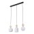 Lampa sufitowa SOPHIA 3xE14 Cognac TK Lighting 11591 zachwyca eleganckim połączeniem białych ryflowanych kloszy, szklanych kul cognac i złotych detali. Idealna nad stół w jadalni, wyspę kuchenną lub do nowoczesnego salonu