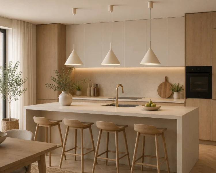 Nowoczesna lampa CAPITAL 1xGX53 kremowa 32 cm to idealne oświetlenie do wnętrz skandynawskich, japandi i modern organic. Regulowana wysokość zawieszenia pozwala dopasować lampę do każdej aranżacji, podkreślając jej wyjątkowy charakter.