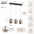 MERU 3xE27 to elegancka lampa wisząca do salonu, jadalni i kuchni. Połączenie czerni, chromu oraz grafitowego szkła doskonale wpisuje się w aranżacje loftowe, industrialne i nowoczesne, podkreślając charakter wnętrza.