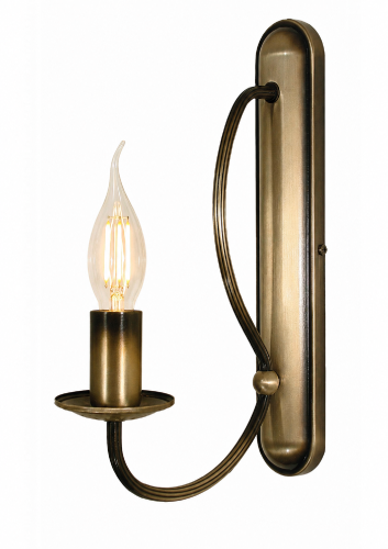 Kinkiet klasyczny KORONA 390/K1 marki Lemir to elegancka lampa ścienna w kolorze patyny. Inspirowany tradycyjnym świecznikiem model doskonale sprawdzi się w salonie, sypialni, holu i korytarzu urządzonym w klasycznym stylu.