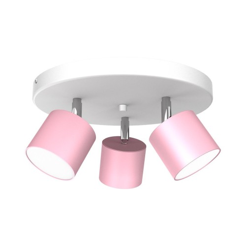 Lampa sufitowa DIXIE 3xGX53 różowa Milagro MLP7612 to nowoczesny plafon z trzema regulowanymi reflektorkami. Kompaktowe wymiary, pastelowa kolorystyka oraz możliwość ustawienia kierunku światła sprawiają, że idealnie pasuje do pokoju dziecka.