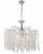 Lampa sufitowa FLORES 6xE14 Venti zachwyca chromowaną konstrukcją i efektownymi transparentnymi dekoracjami. Elegancki żyrandol glamour pięknie rozprasza światło, tworząc wyjątkową atmosferę w salonie, jadalni lub sypialni