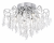 Lampa sufitowa FLORES 5xE27 + 5x3W LED zachwyca chromowaną konstrukcją i efektownymi kryształowymi dekoracjami. Dodatkowe podświetlenie LED 6500K podkreśla blask transparentnych elementów, tworząc elegancką atmosferę we wnętrzu