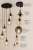 Elegancka lampa kaskadowa MARGO 5xE27 marki Lemir przyciąga wzrok nowoczesnym wzornictwem. Połączenie szkła bursztynowego, czerni i złota sprawia, że stanowi wyjątkową ozdobę każdego wnętrza.
