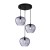 Lampa sufitowa BRESCO 3xE27 Italux zachwyca nowoczesnym designem i trzema dymionymi kloszami szklanymi. Czarna oprawa doskonale komponuje się z wnętrzami loftowymi i modern classic, tworząc elegancki klimat w salonie i jadalni.