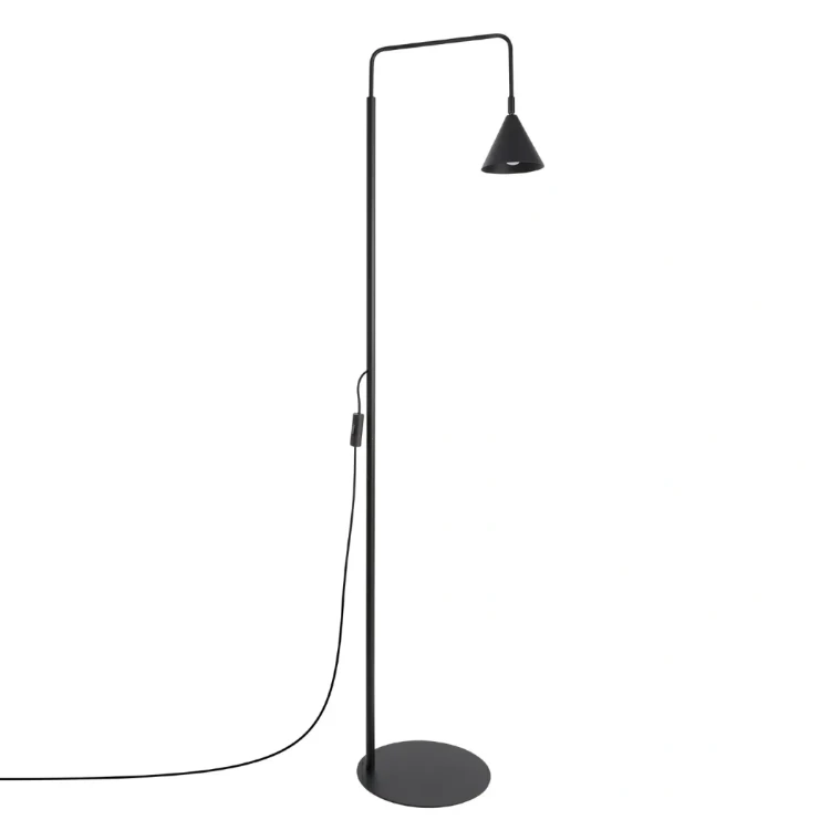 Lampa podłogowa NOX 1xE14 czarna Sollux SL.2582 to nowoczesne oświetlenie do salonu, sypialni i gabinetu. Wysokość 165 cm, praktyczny wysięgnik oraz minimalistyczna forma sprawiają, że idealnie sprawdzi się jako lampa do czytania.