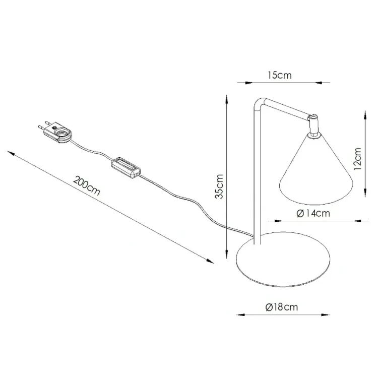 Lampa biurkowa NOX 1xE14 oliwkowa Sollux SL.2570 to połączenie nowoczesnego wzornictwa i wygody użytkowania. Wysokość 35 cm oraz funkcjonalny klosz sprawiają, że świetnie sprawdzi się podczas pracy i czytania.