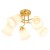 PAFOS ML2766 to elegancka lampa sufitowa wyposażona w 5 oprawek E27. Złote wykończenie oraz białe klosze doskonale komponują się z aranżacjami glamour, modern classic i nowoczesnymi. Idealna do salonu, sypialni oraz jadalni.