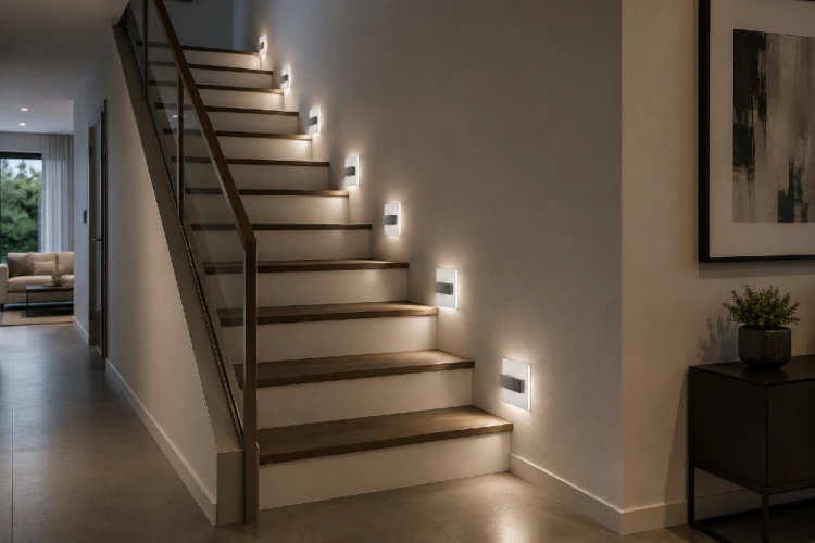 LUMI Inox EKS674 LED 6500K to energooszczędna oprawa schodowa montowana bezpośrednio na 230V. Doskonale sprawdzi się na schodach, w holach i ciągach komunikacyjnych, podnosząc bezpieczeństwo oraz estetykę nowoczesnych aranżacji.
