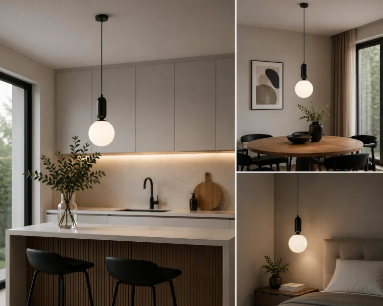ALDEVA 1xE27 Italux to stylowa lampa z mlecznym kulistym kloszem o średnicy 20 cm. Zapewnia przyjemne, równomiernie rozproszone światło i doskonale wpisuje się w aranżacje nowoczesne, skandynawskie oraz loftowe.