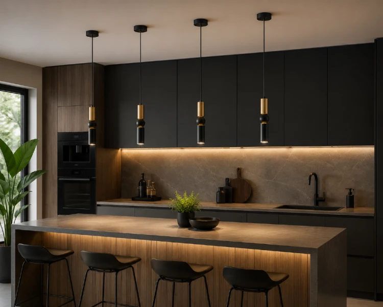 Designerska lampa wisząca ISIDORA 1xGU10 została wykonana z metalu i aluminium. Doskonale prezentuje się pojedynczo lub w grupie kilku lamp nad wyspą kuchenną. To idealny wybór do nowoczesnych i industrialnych aranżacji.