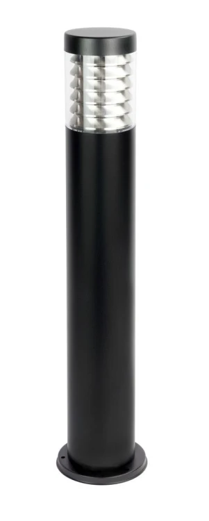 Lampa stojąca JOY 75 cm IP44 to nowoczesny słupek ogrodowy wykonany ze stali nierdzewnej i poliwęglanu. Czarna oprawa z gwintem E27 doskonale sprawdzi się przy ścieżkach, podjazdach, tarasach oraz wejściach do domu.