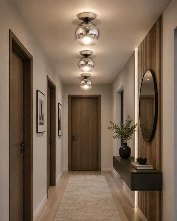 Nowoczesny plafon COLOURS z oprawką E27 zachwyca eleganckim połączeniem szkła i chromu. Kompaktowe wymiary oraz dekoracyjny lustrzany klosz czynią go idealnym wyborem do mniejszych pomieszczeń i nowoczesnych aranżacji.