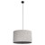 Lampa wisząca VELLUM 10751 z dużym abażurem Fi 50 cm to eleganckie oświetlenie do salonu, jadalni i sypialni. Tkaninowy klosz zapewnia przyjemnie rozproszone światło, a czarne zawieszenie podkreśla nowoczesny charakter wnętrza.