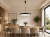 Czarna lampa wisząca ORBITAL 5361-830RP-BK-3 to minimalistyczne oświetlenie do salonu i jadalni. Zintegrowane LED 30W, strumień 1800 lm oraz ciepła barwa 3000K tworzą przyjemną atmosferę we wnętrzu.