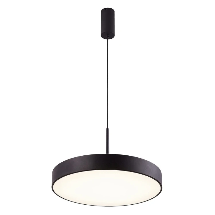 Wybierz lampę sufitową ORBITAL 30W LED czarną Italux. Ciepłe światło 3000K, strumień 1800 lm i regulowana wysokość do 120 cm zapewniają funkcjonalne oświetlenie kuchni, jadalni, salonu, biura lub restauracji.