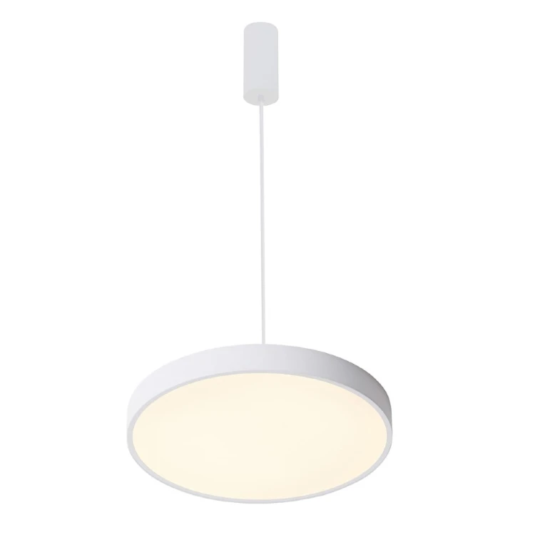 Wybierz lampę sufitową ORBITAL 30W LED białą Italux. Ciepłe światło 3000K, strumień 1800 lm i regulowana wysokość do 120 cm zapewniają funkcjonalne oświetlenie jadalni, kuchni, salonu, biura lub restauracji.