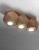 Lampa sufitowa Woody 3 kostki z drewna. Nowoczesne plafony.
