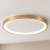 Plafon RADEN złoty 40W LED Italux to eleganckie oświetlenie do nowoczesnych wnętrz. Płaska konstrukcja o średnicy 48 cm dobrze sprawdzi się w salonie, jadalni lub sypialni. Strumień 2400 lm, regulowana barwa 3000–6500K.