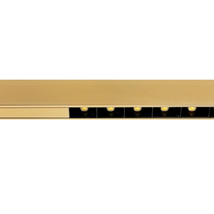 Lampa wisząca LINEA Gold Milagro ML1785 to elegancka listwa LED przeznaczona nad stół, wyspę kuchenną lub długi blat. Złote wykończenie podkreśla nowoczesny charakter oprawy, a funkcja CCT pozwala zmieniać barwę światła.