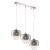 Lampa wisząca STARLIGHT 3xE14 Milagro ML3787 zachwyca trzema dymionymi kloszami z efektem światła 3D. Kryształowe zawieszki pięknie odbijają blask, tworząc eleganckie oświetlenie nad stół w jadalni lub salonie.
