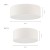Plafon SOFT 40653 marki Sigma ma średnicę 50 cm, wysokość 16 cm i dwa gwinty E27. Biały abażur z tkaniny oraz dolny klosz tworzą subtelne połączenie do salonu, sypialni, jadalni, pokoju dziennego lub gabinetu.