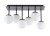 Lampa sufitowa TULIA 6xG9 Sigma 33501 łączy czarną, matową oprawę z sześcioma białymi kulami ze szkła. Plafon o wysokości 25 cm i szerokości 42 cm sprawdzi się w salonie, jadalni, sypialni, kuchni lub gabinecie.