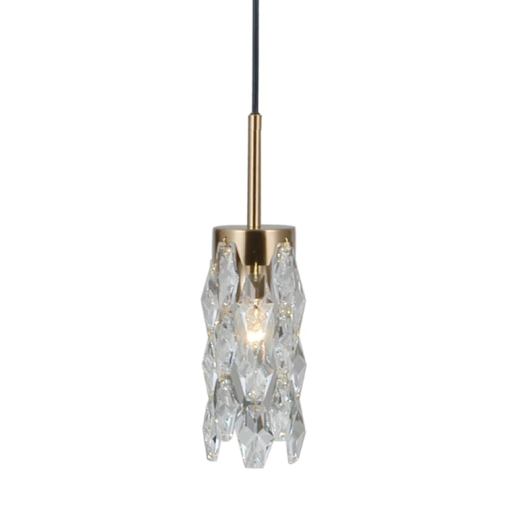 Nowoczesna lampa ZORTA 1xE14 marki Italux zachwyca dekoracyjnym szklanym kloszem, który efektownie odbija światło. Złota podsufitka i smukły trzpień w połączeniu z czarnym przewodem pasują do eleganckich wnętrz.