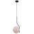 Lampa wisząca CARIMI PND-3300-1-BK wyróżnia się czarną armaturą i białym kloszem typu kula. Ma 16 cm szerokości, regulowaną wysokość do 100 cm oraz oprawkę E27. Stylowy wybór do salonu, kuchni, sypialni i jadalni.