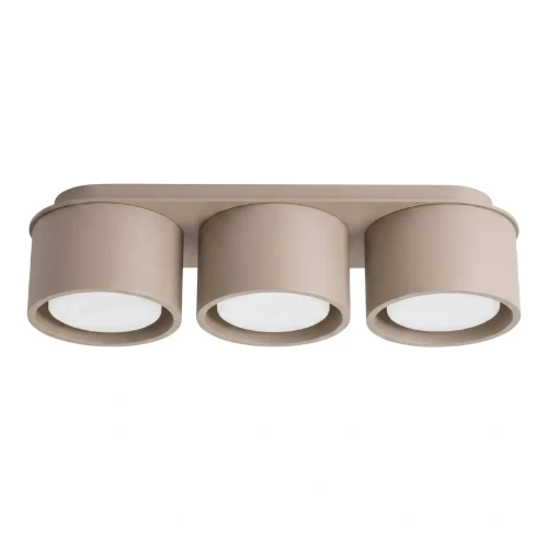 Lampa sufitowa MODO 3xGX53 taupe Sollux SL.2448 to minimalistyczny plafon z trzema punktami światła. Kompaktowa wysokość 8,2 cm sprawia, że doskonale pasuje do salonu, kuchni, sypialni, korytarza i gabinetu.